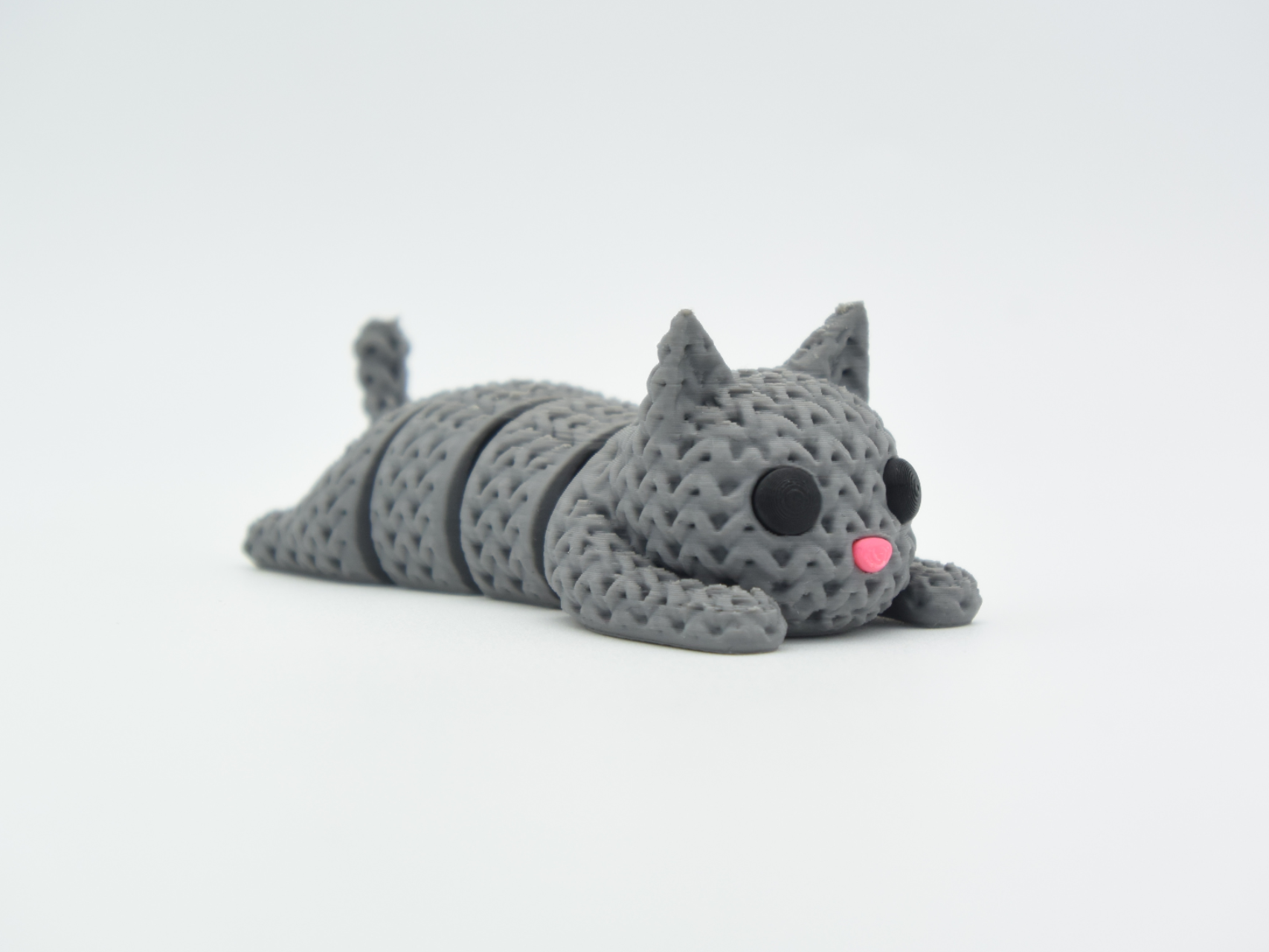 Knitted Articulated Cat