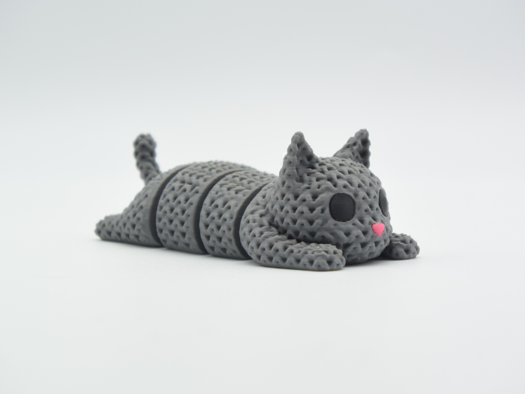 Knitted Articulated Cat