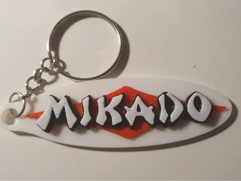 Mikado fishing keychain