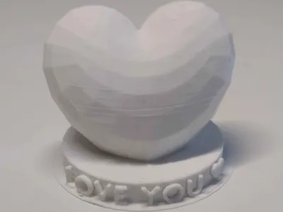 Love you heart statue