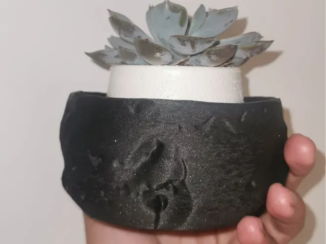 Stone flower pot