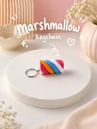 Marshmellow keychain