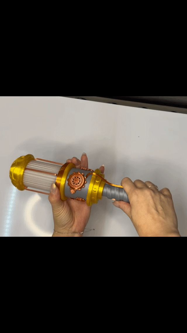 Steampunk GlowTorch: Twist-to-Light Lantern