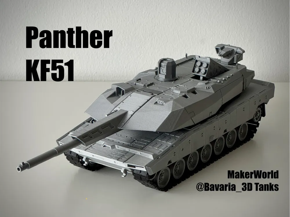 Panther KF51 German 4th-Gen Main Battle Tank 1/35 - Free 3D Print
