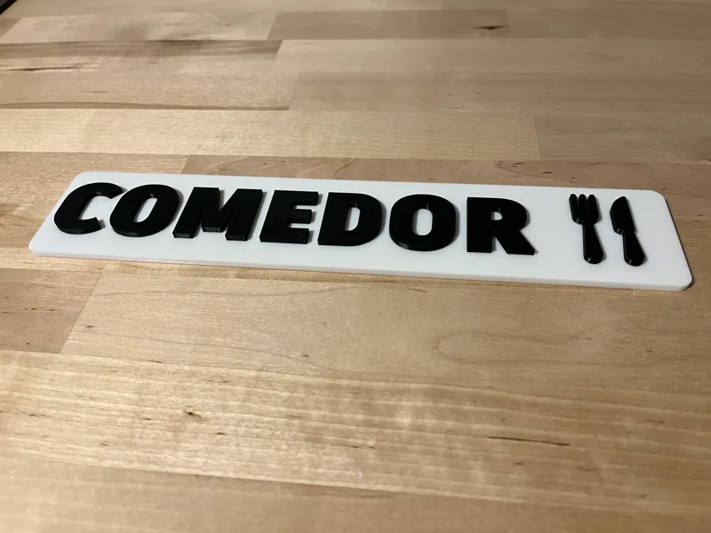 Cartel Comedor