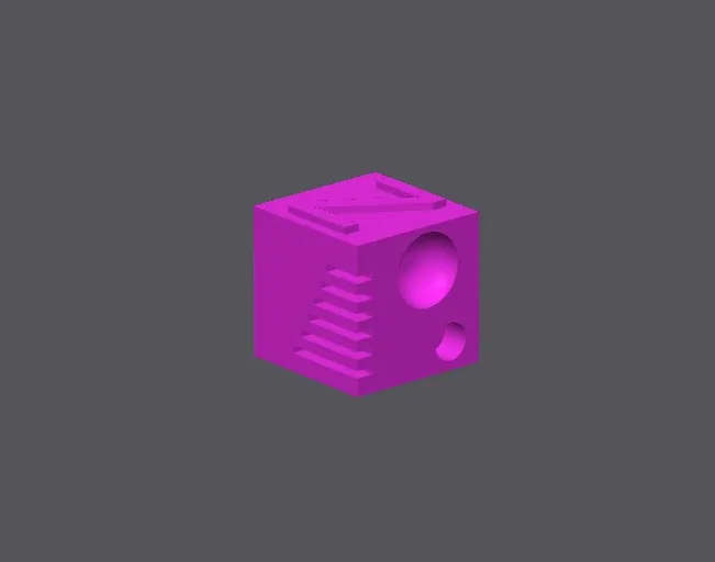 Calibration Cube for Aero/LW Filaments