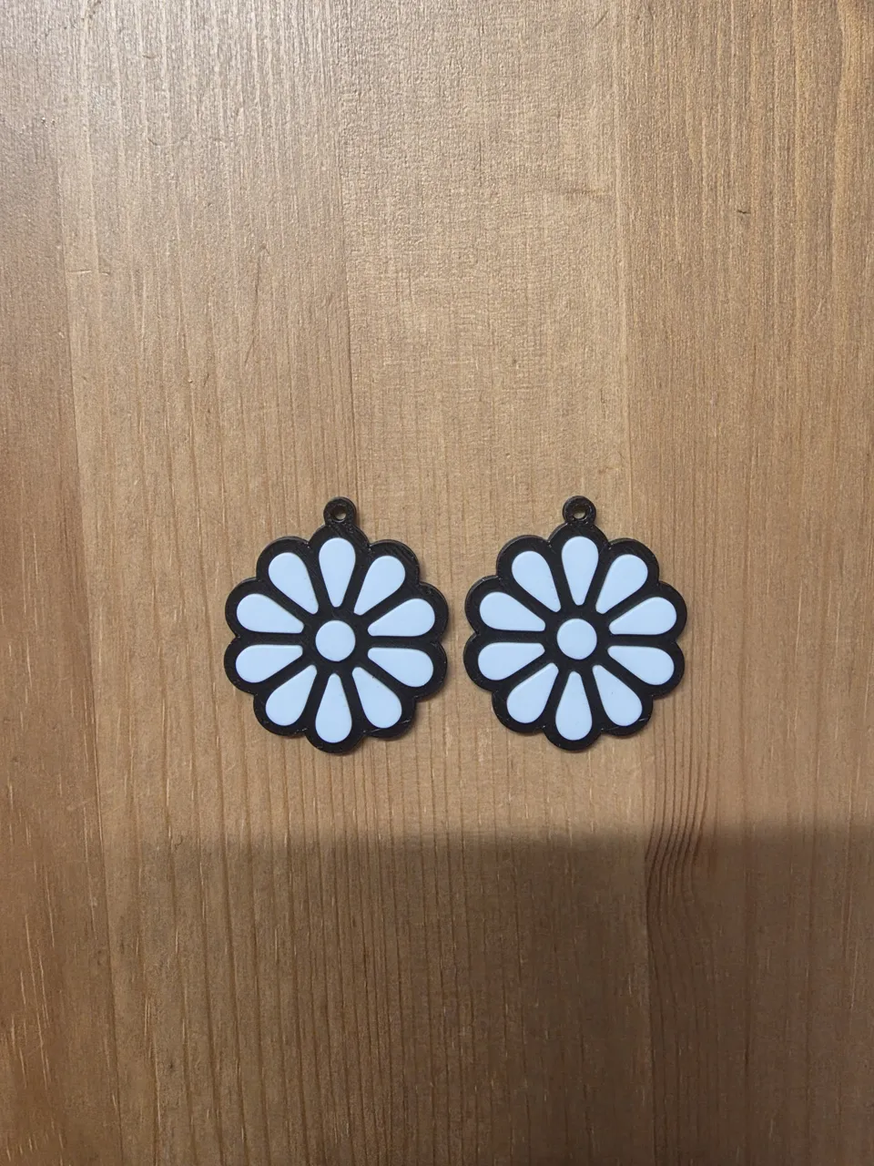 flower earrings view 2