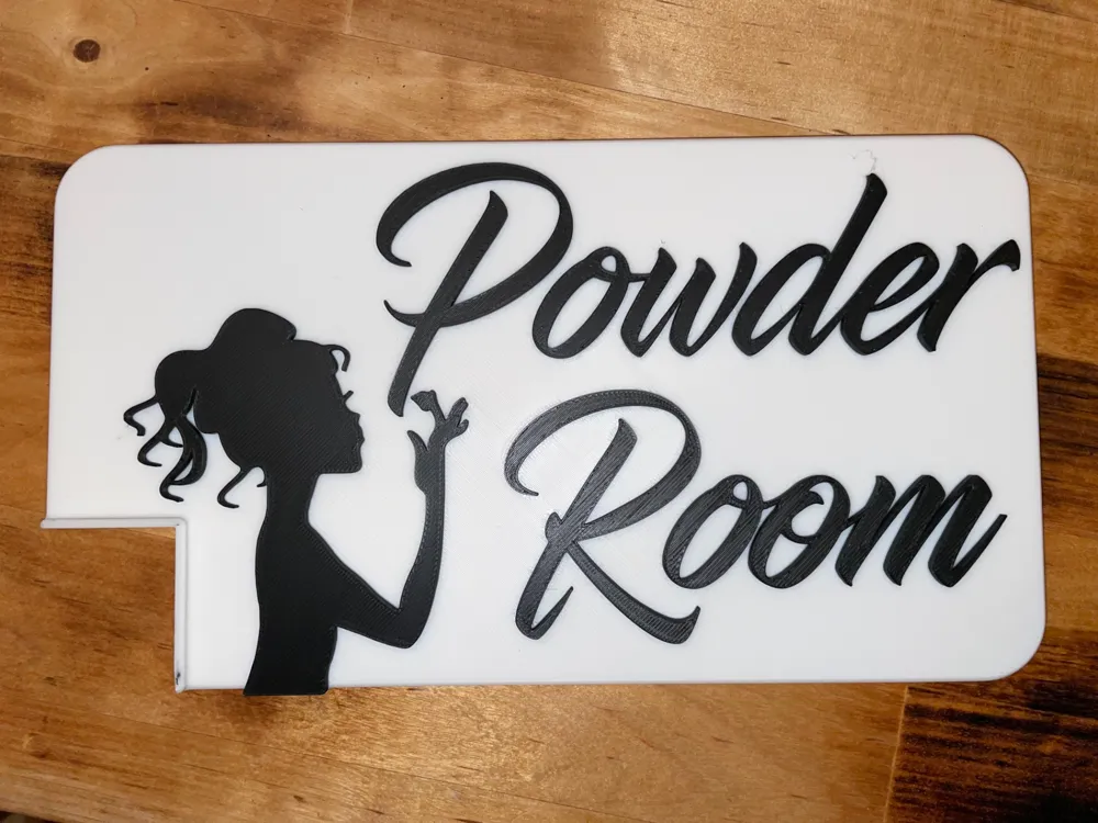 Powder Room Logos Powder Room Elegance: A Classic for Your Bathroom by MetaMatter3D ...