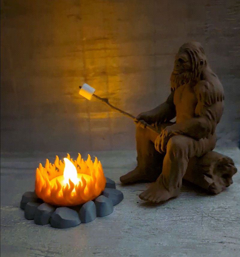 Bigfoot Campfire Tealight