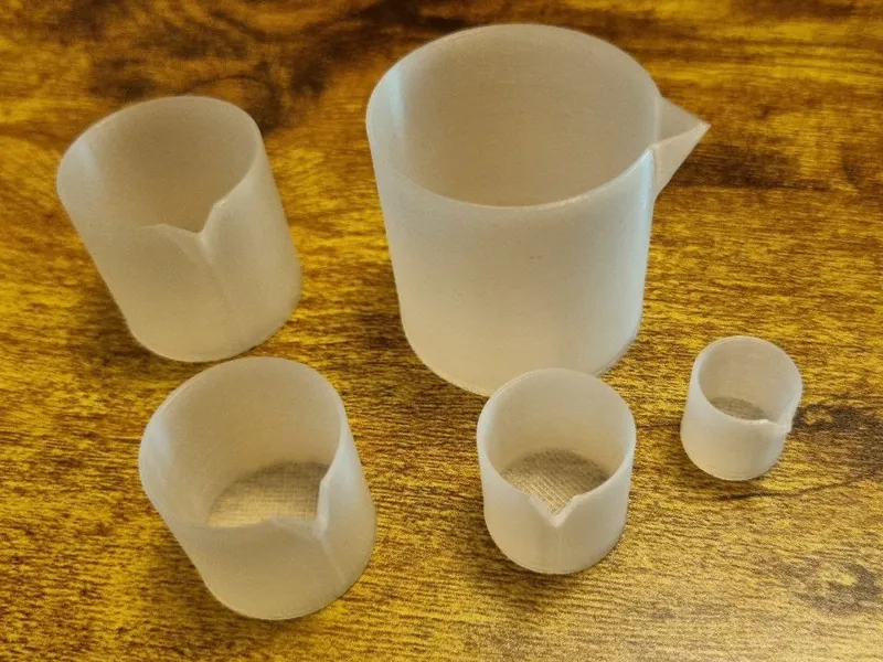 Mini tazza per pittura versione alta (5 misure)