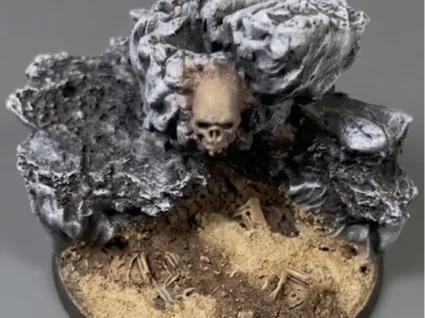 Stein Base Totenkopf 100mm