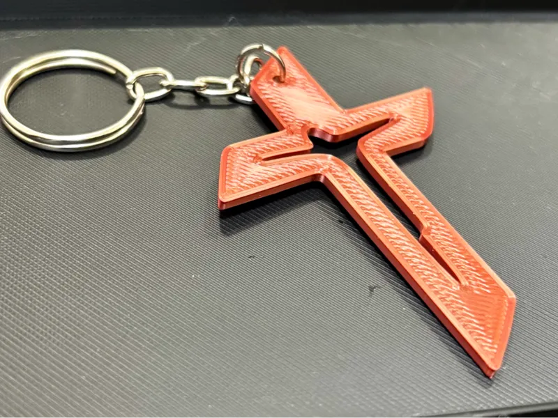 Chaveiro Crucifixo Estilizado