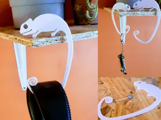 Self-Balancing Chameleon Hanger- Super Easy Print!