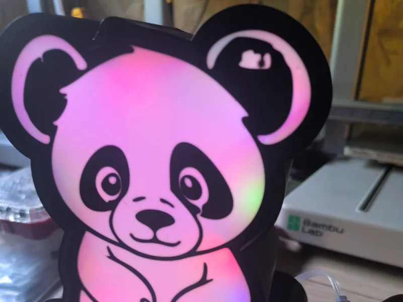 boite a lumière panda