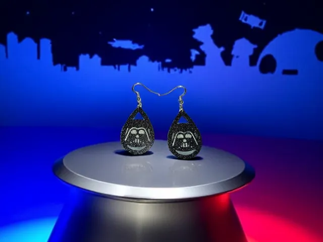 Darth Vader in a drop earrings