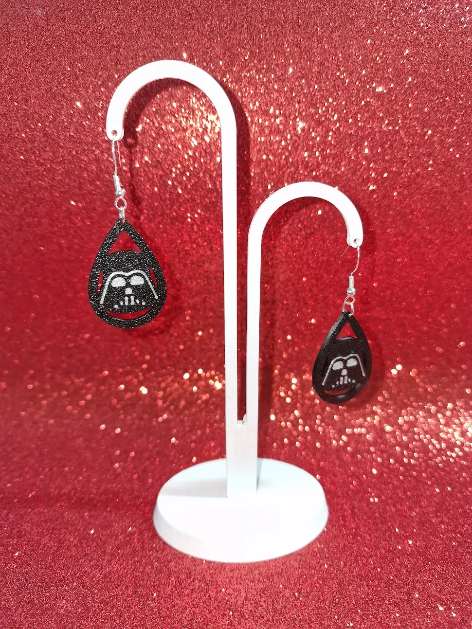 Darth Vader in a drop earrings view 3