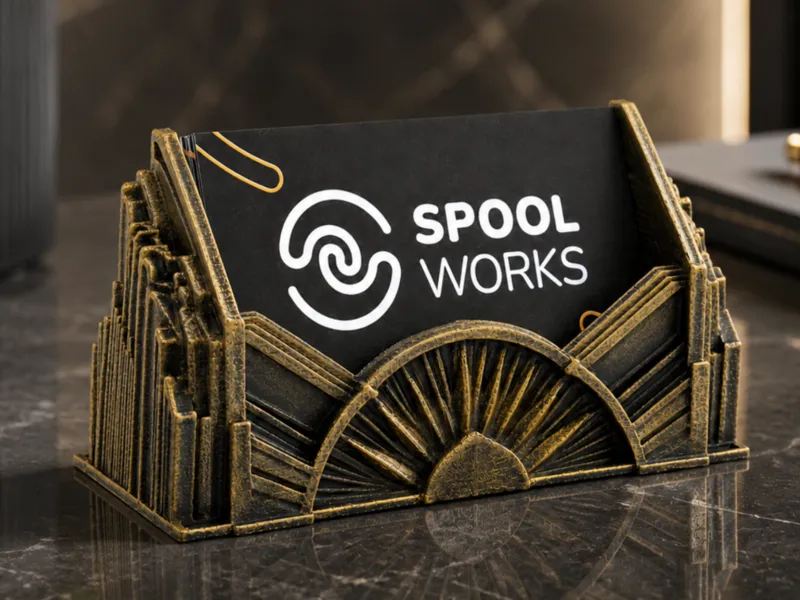 Art Deco Business Card Holder