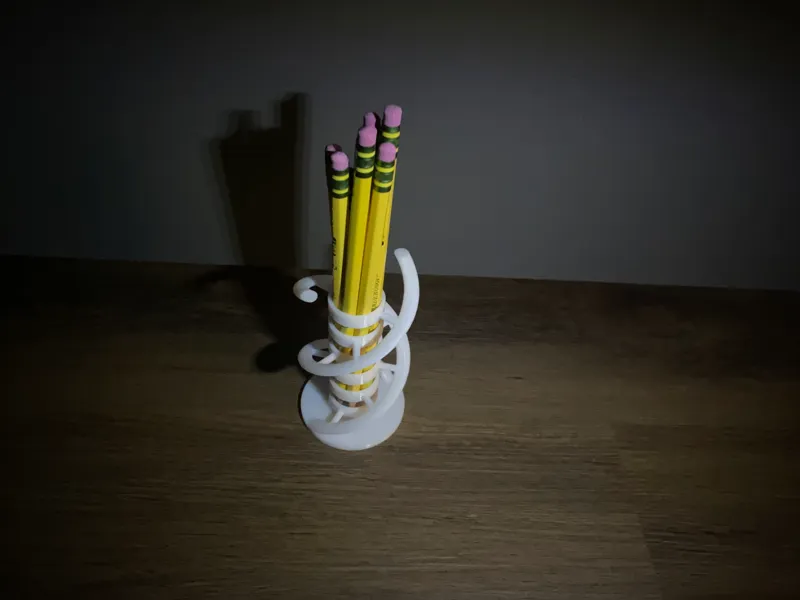 Double Helix pencil holder