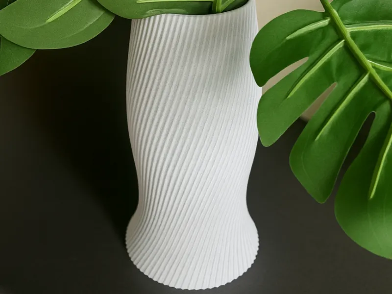 Marble Ripple Vase – Modern Scandinavian Decor