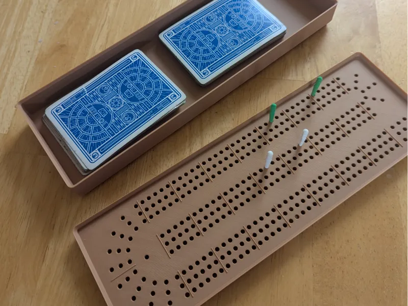 Gridfinity Cribbage Board 6x2