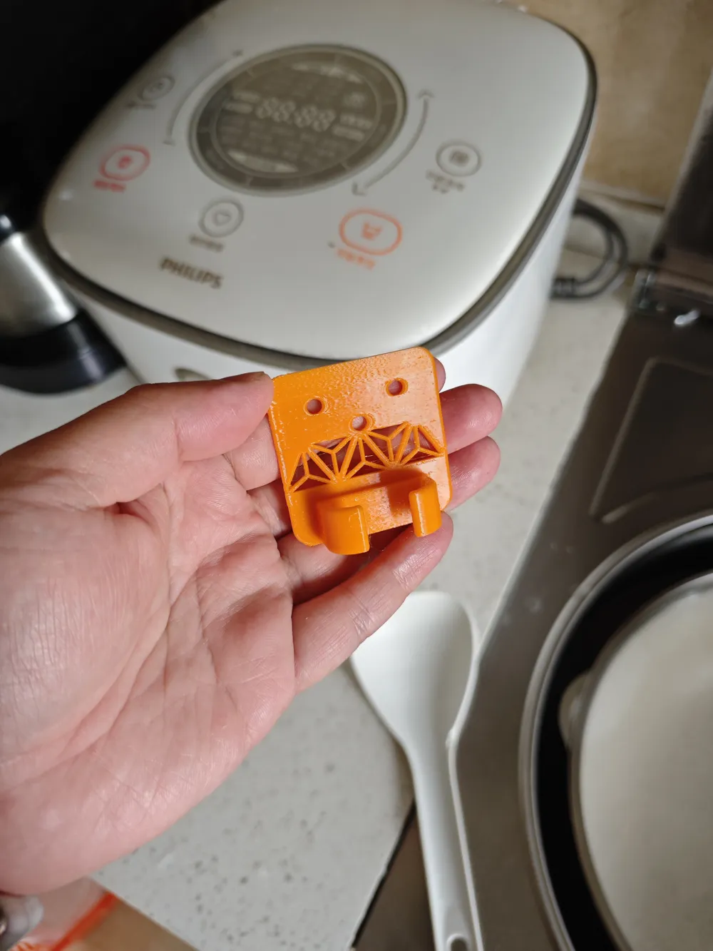 Rice cooker, rice paddle, hook by 嘻嘻3d打印3598*1759 MakerWorld: Download ...
