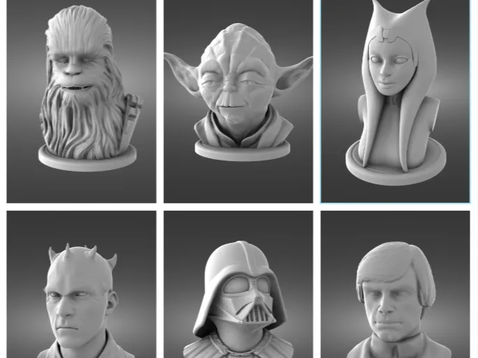 Star Wars pawns set for boardgames
