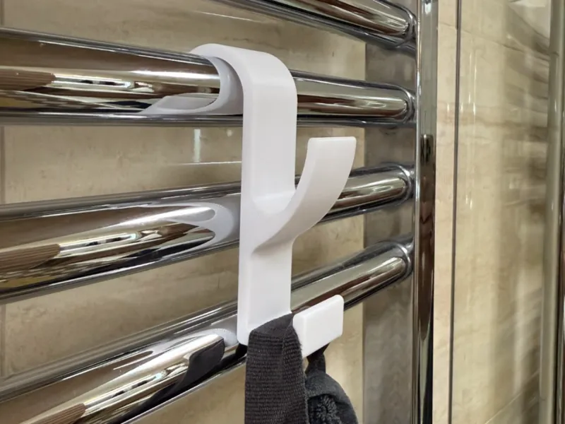 BATHROOM RADIATIOR TOWEL DUAL HOOK HANGER