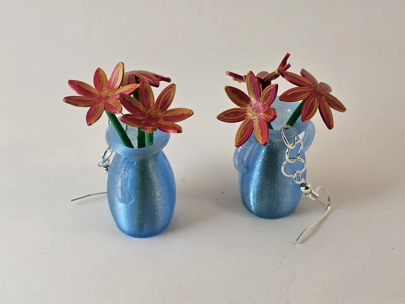 Flower Vase Earrings