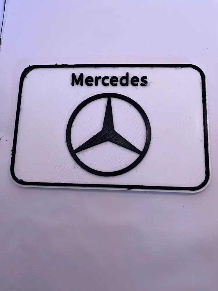 mercedes sign - Free 3D Print Model - MakerWorld