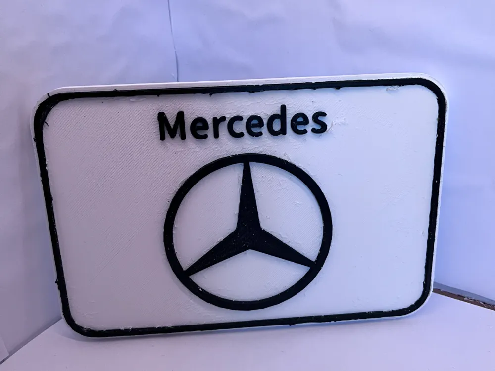 mercedes sign - Free 3D Print Model - MakerWorld