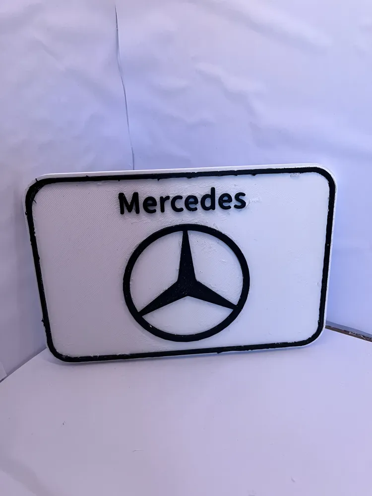 mercedes sign - Free 3D Print Model - MakerWorld
