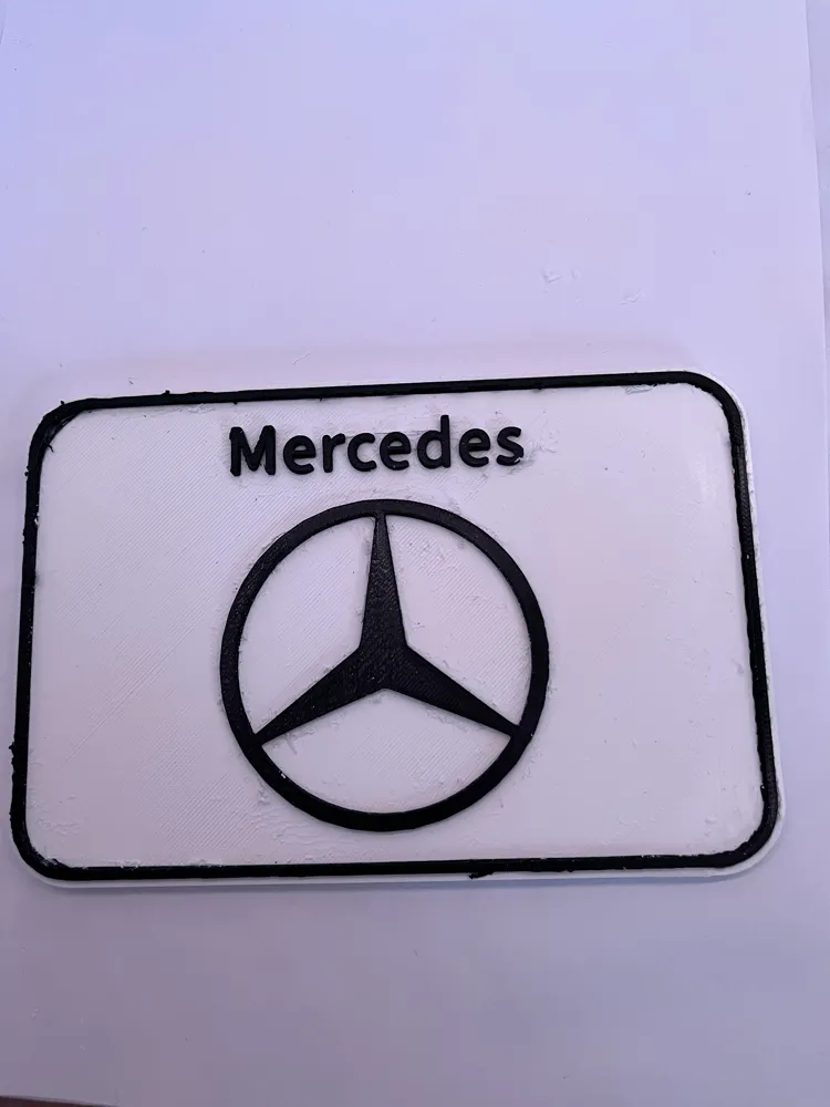 mercedes sign - Free 3D Print Model - MakerWorld