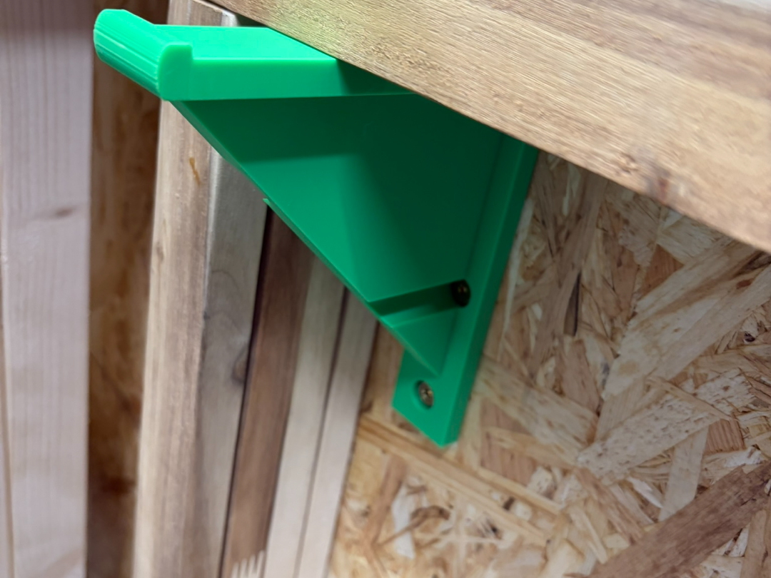 Shelf Bracket with Safety Lip