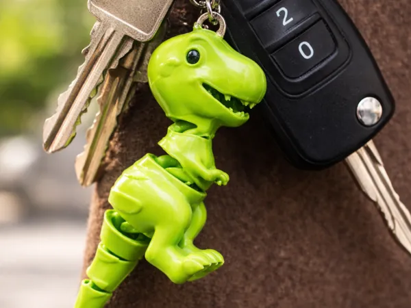 Porte-clés dinosaure articulé — fidget