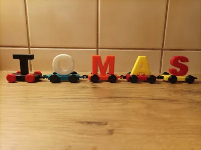 Alphabet Train by Vilki MakerWorld: Download Free 3D Models