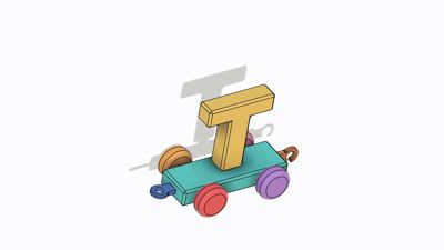 Alphabet Train by Vilki MakerWorld: Download Free 3D Models