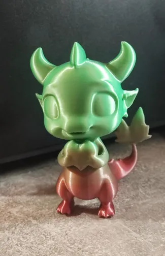 Süßer Drache mit Herz Geschenk zum Valentinstag