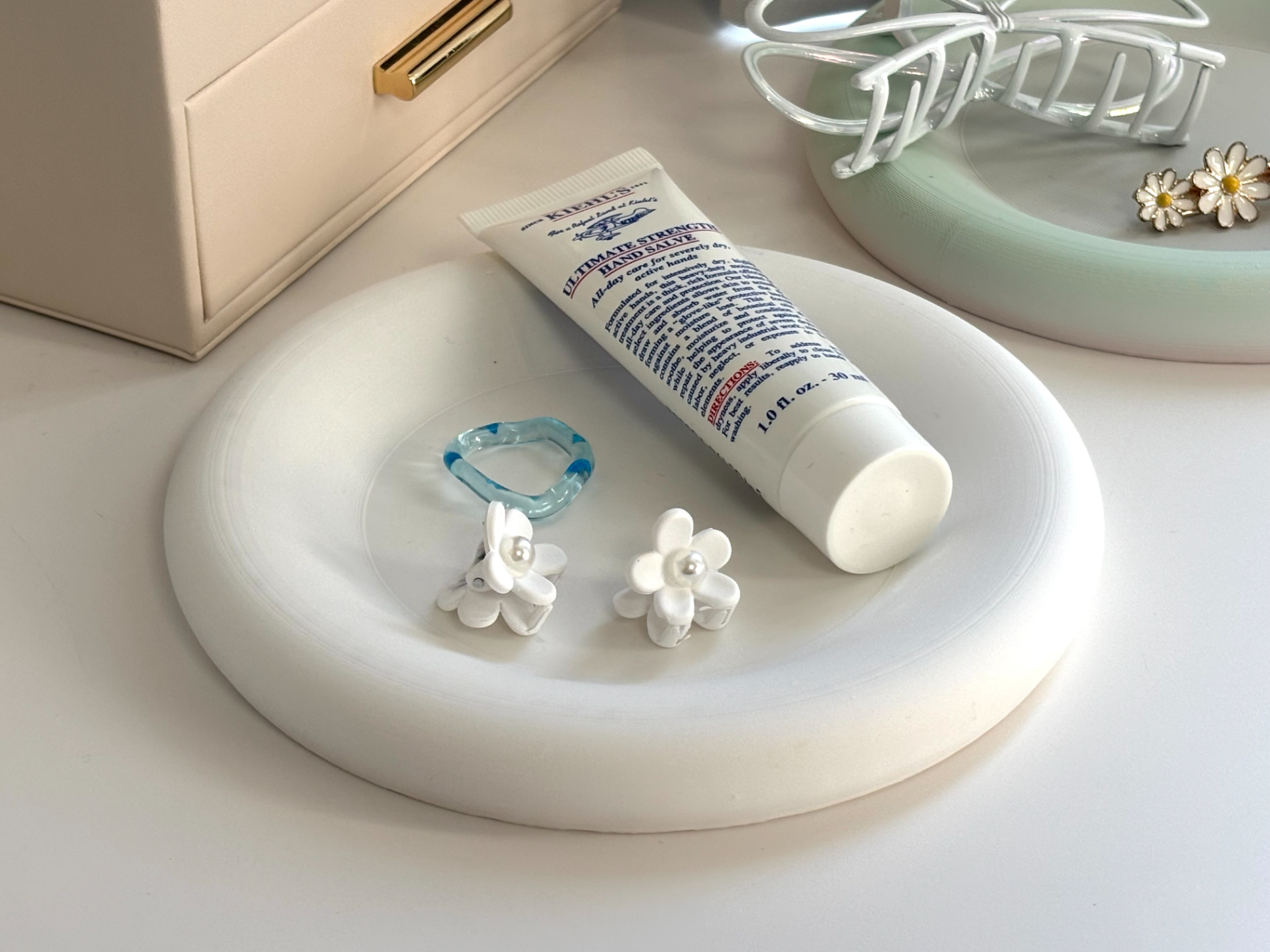 Puffy Round Tray | Catchall Dish | Jewelry Tray