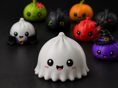 Adorno temático: Mochi Boo — referencia de MakerWorld
