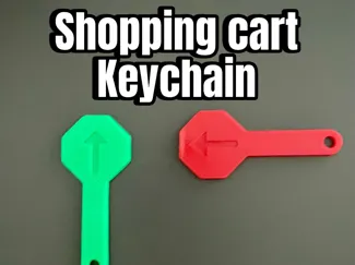 Shopping cart keychain v2