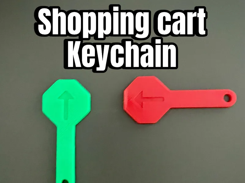 Shopping cart keychain v2