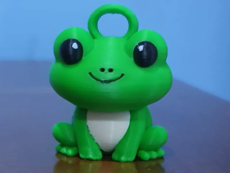 Sapo chaveiro estilo chibi
