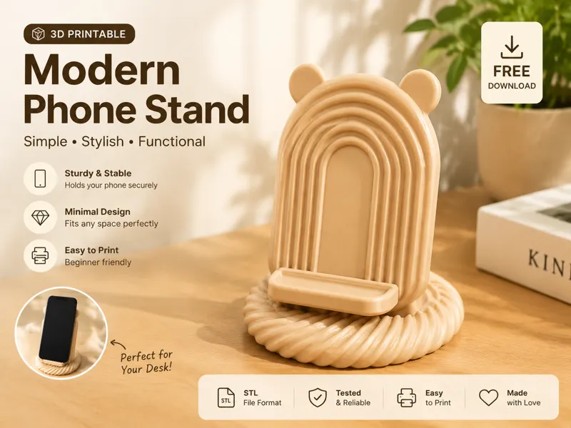 小熊拱门手机支架（Bear Arch Phone Stand）