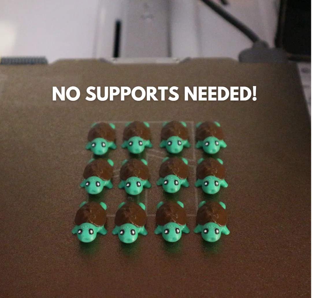 Cute tiny turtless & Keychain - No support view 3