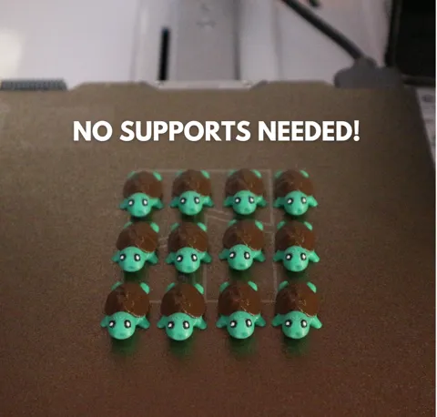 Cute tiny turtless & Keychain - No support view 3