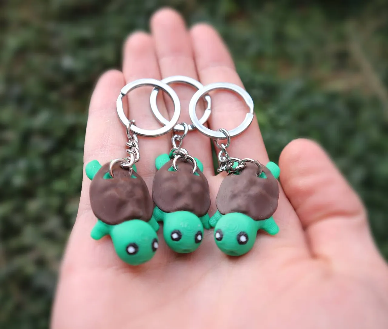 Cute tiny turtless & Keychain - No support view 2