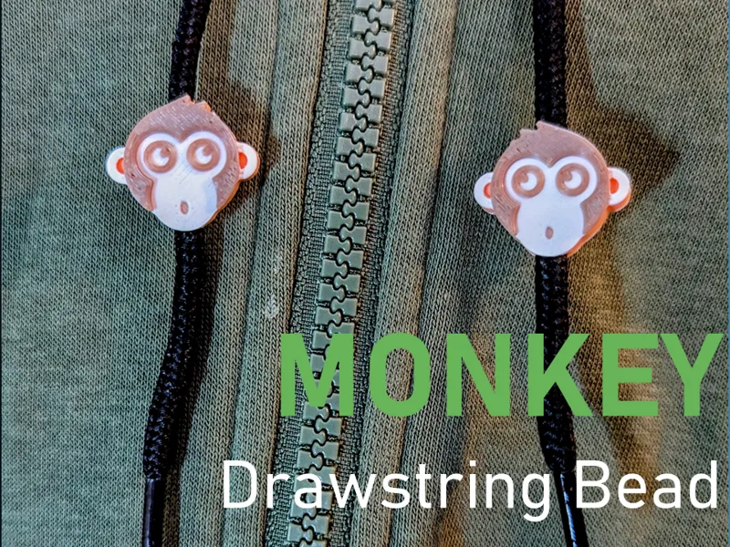 Monkey - Drawstring Bead