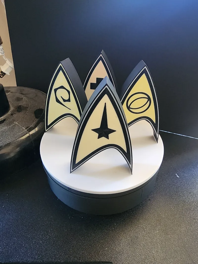 STARFLEET COMMAND BADGE LIGHT BOX