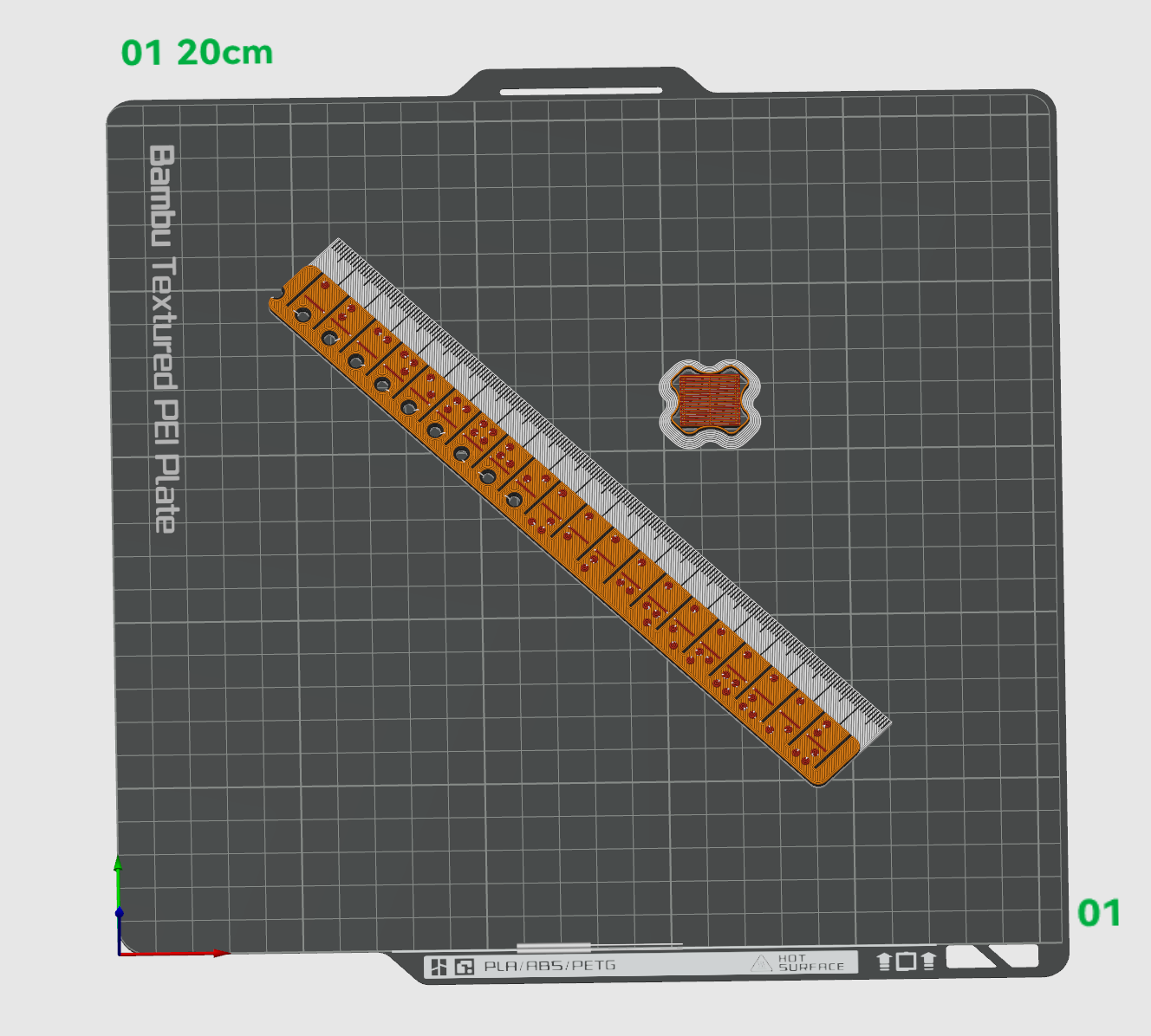 Miniatura 2 do modelo 3D 盲文直尺