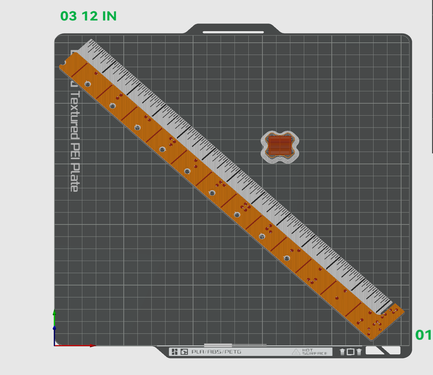 Miniatura 1 do modelo 3D 盲文直尺